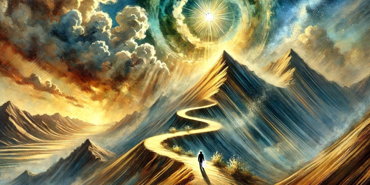 natuerliche-entwicklungsphasen-spirituelle-meisterschaft-bergpfad Jede Phase der spirituellen Entwicklung bringt ihre eigenen Lektionen und Geschenke - wie ein Bergsteiger, der verschiedene Höhen erklimmt, durchläufst du charakteristische Etappen zur wahren Meisterschaft