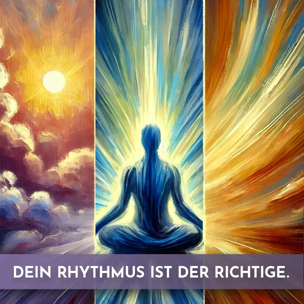 anleitung 3 rhythmus tageszeit sitting in the power